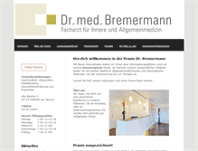 Tablet Screenshot of dr-bremermann.de